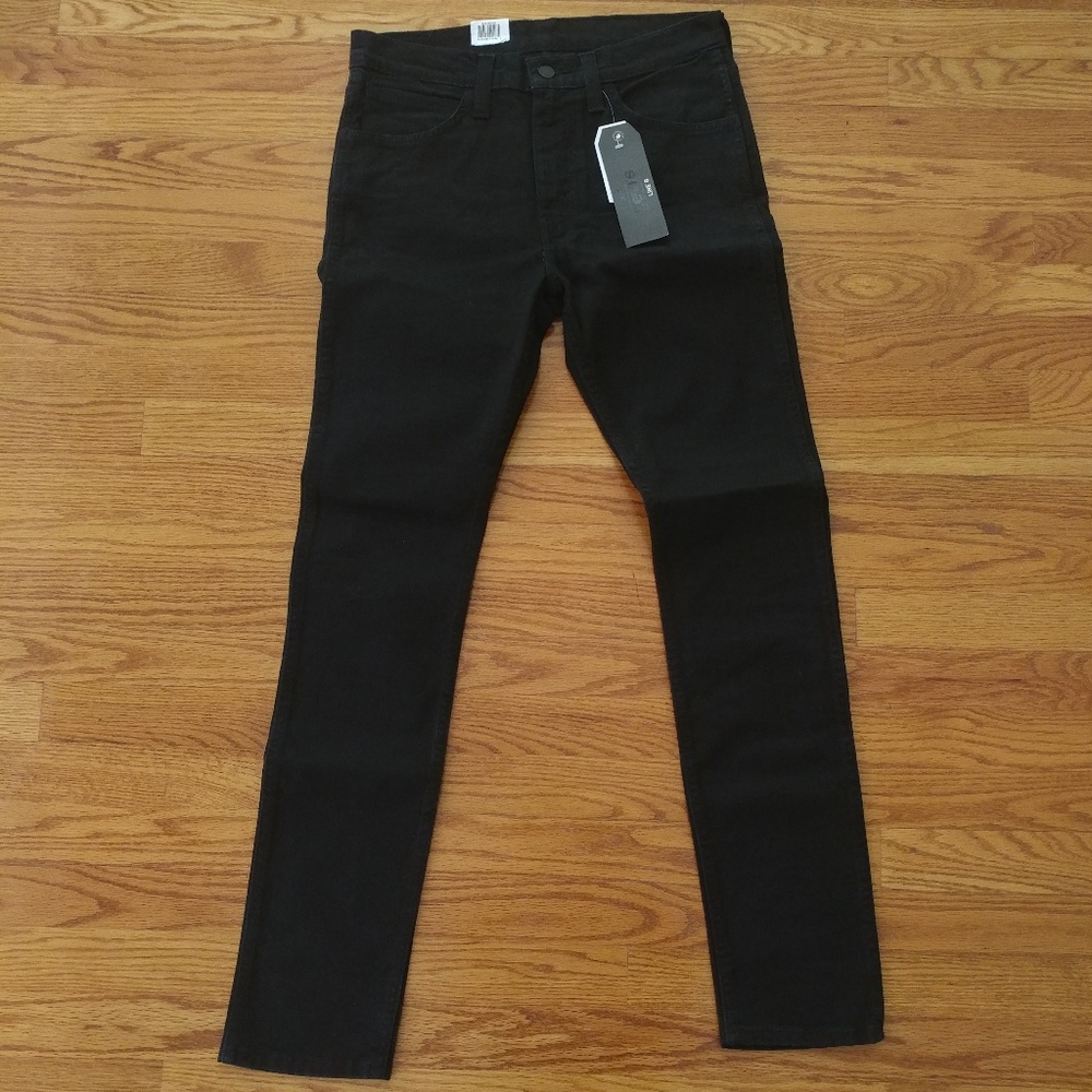 519 Extreme Skinny Black Jeans 32x32